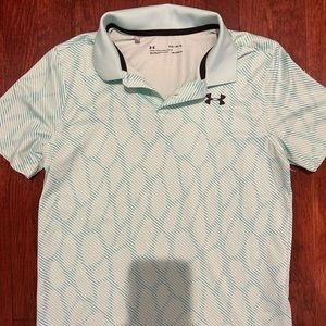 Boys Printed Under Armor Polo- Size Large